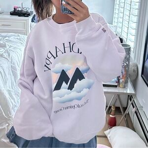 Madhappy Light Pink/lilac Graphic sweatshirt